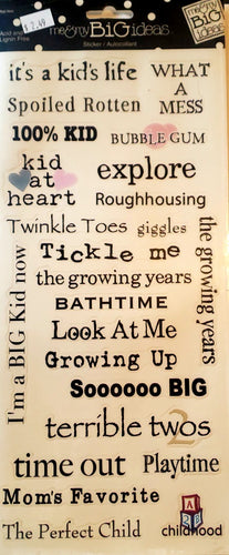 Me and my big ideas MAMBI - 1 sticker sheets - childhood slang