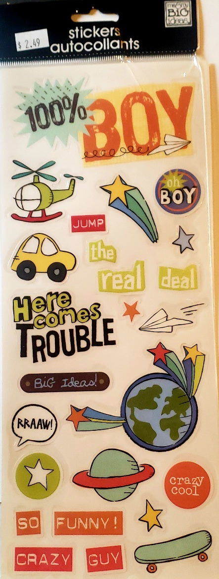 Me and my big ideas MAMBI - 1 sticker sheets - 100% boys