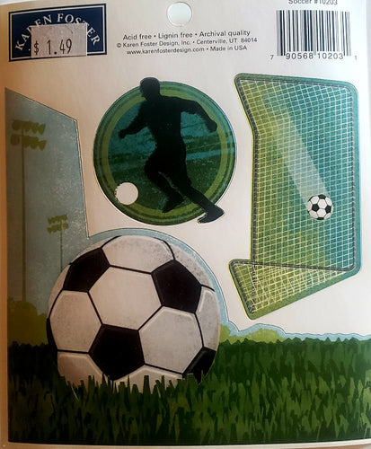 Karen Foster Cardstock Sticker - Soccer