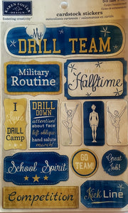 Karen Foster - cardstock sticker sheet - Drill team