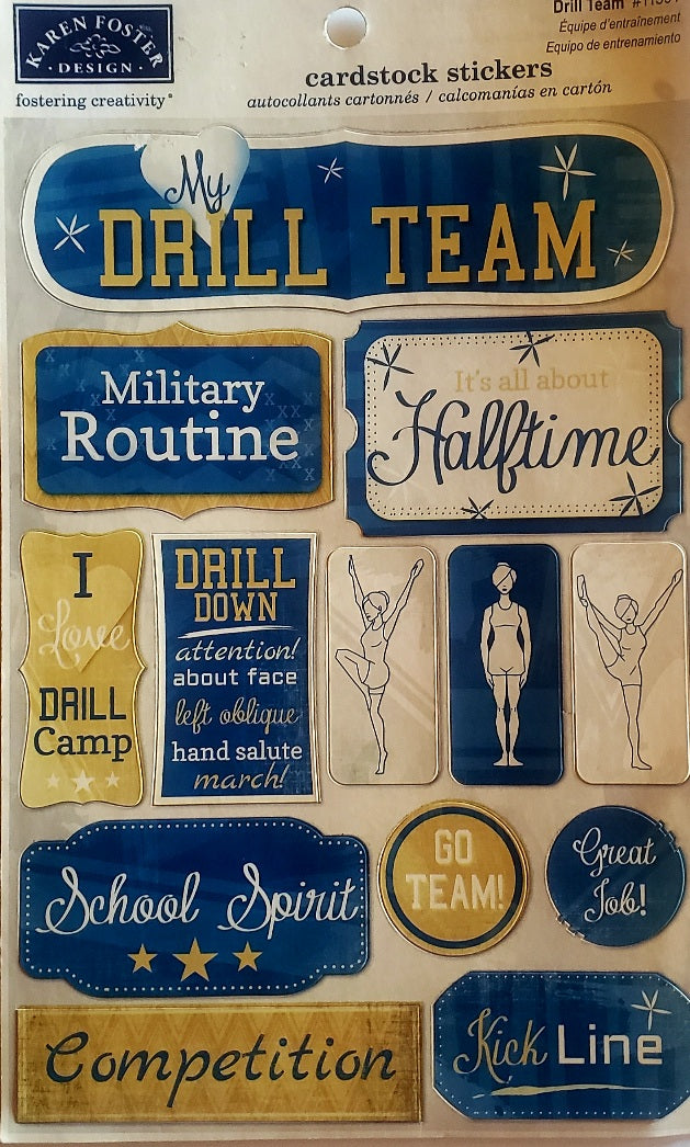 Karen Foster - cardstock sticker sheet - Drill team