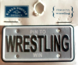 Karen Foster sticker dimensional - mini license plate wrestling