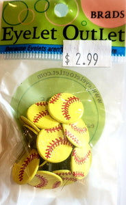 Eyelet outlet  -  softball balls brads