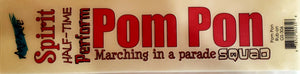 Moxxie - rub ons title - pom pon red