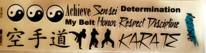 Moxxie - rub ons title - karate