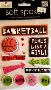 Me and my big ideas MAMBI - 1 dimensional sticker sheets - soft spoken  basketball