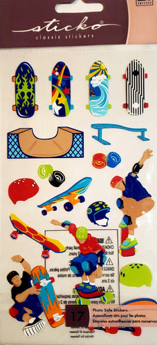 Sticko  - flat sticker sheets -  skateboarding