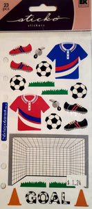Sticko  - flat sticker sheets -  soccer