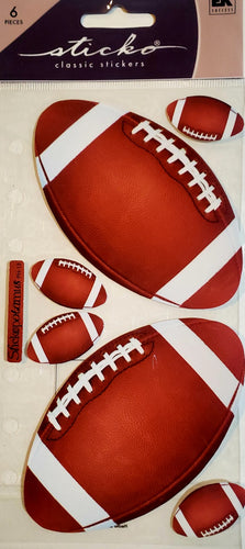 Sticko  - flat sticker sheets -  footballs