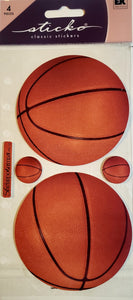 Sticko  - flat sticker sheets -  basketballs