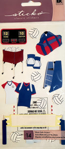 Sticko  - flat sticker sheets -  volleyball 2