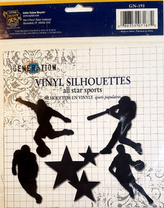 Little yellow bicycle - vinyl silhouettes cuts - black generation z die cut stickers all star sports