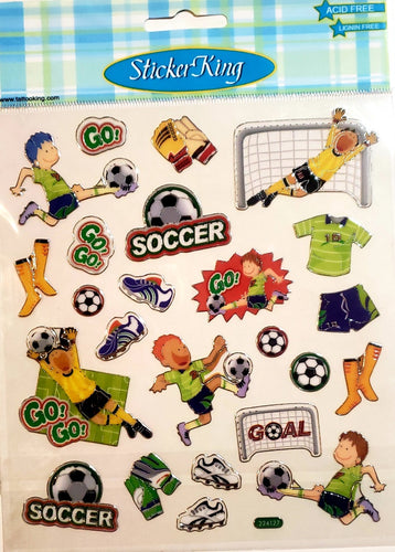 Sticker king  -  clear sticker sheet - soccer