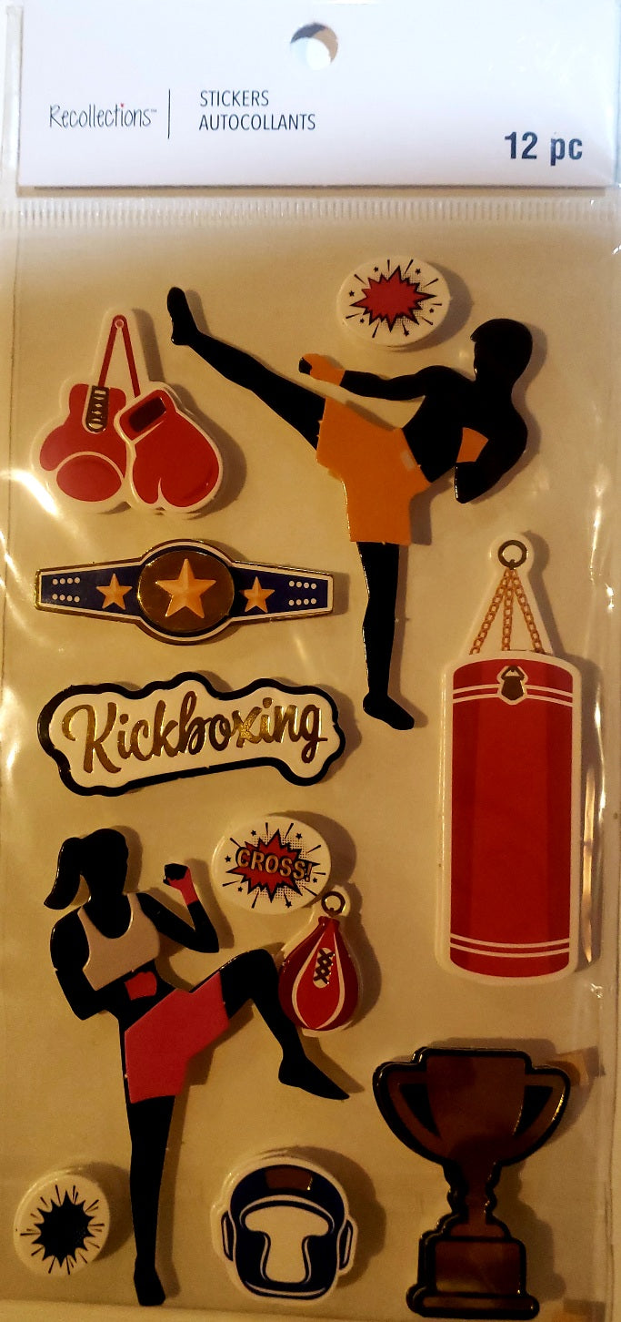 Recollections - dimensional sticker pack - kickboxing
