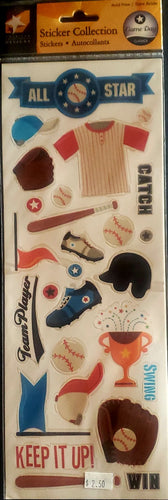 American traditional design -  stickers - game day baseball