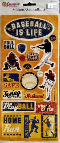 Sandy lion -  xlarge stickers - baseball is life