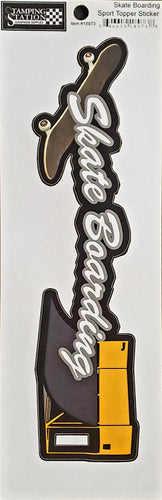 Stamping station -  large stickers - skate boarding