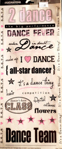 Creative Imaginations -  flat stickers - dance