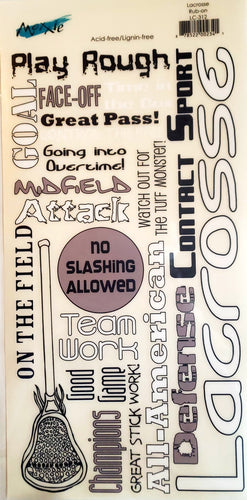 Moxxie - rub ons sheet - lacrosse
