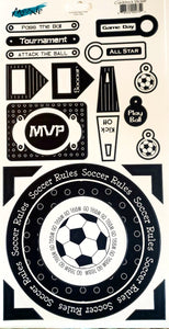 Moxxie - cardstock sticker sheet - soccer
