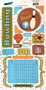Moxxie - cardstock sticker sheet - bowling bowl-o-rama