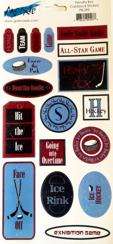 Moxxie - cardstock sticker sheet - hockey