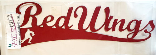 Eez cuts  - laser cut title - Red wings