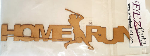 Eez cuts  - laser cut title - home run baseball