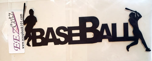 Eez cuts  - laser cut title - baseball
