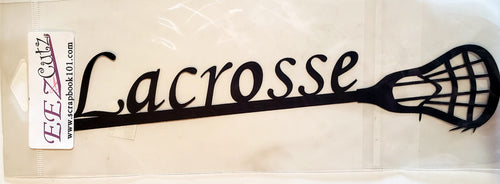 Eez cuts  - laser cut title - lacrosse