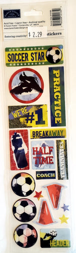 Karen Foster - clearly sticker - soccer star