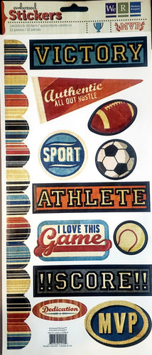 We r memory keepers - flat Sticker pack - embossed mvp