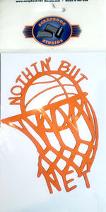 Scrapbook 101 - laser cut design - basketball nothing but net