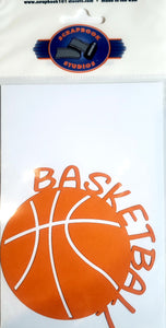 Scrapbook 101 - laser cut design - basketball