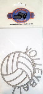Scrapbook 101 - laser cut design - volleyball