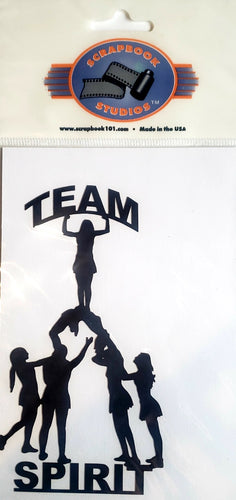 Scrapbook 101 - laser cut design - team spirit cheerleading