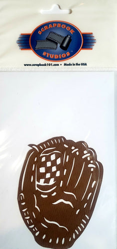Scrapbook 101 - laser cut design - baseball glove