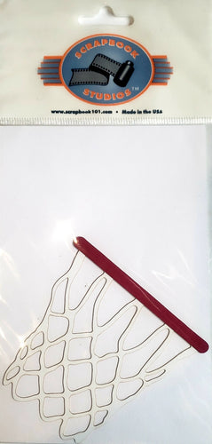 Scrapbook 101 - laser cut design - basketball net