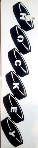 Scrapbook 101 - laser cut design - hockey title  border