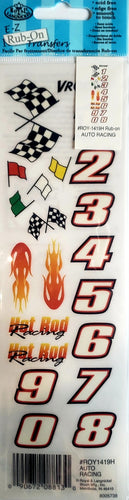 Royal Langnickel - rub on transfers - auto racing