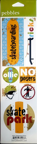 Pebbles Inc -  cardstock sticker - skateboarding