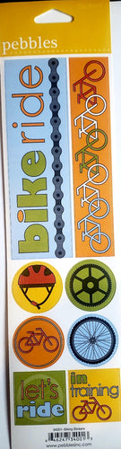 Pebbles Inc -  cardstock sticker - bike