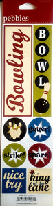 Pebbles Inc -  cardstock sticker - bowling