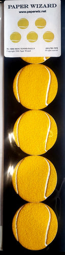 Paper wizard  - layered laser cut - fuzzy tennis balls