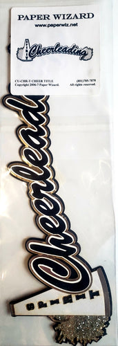 Paper wizard  - layered laser cut border  - cheerleading glitter  metallic