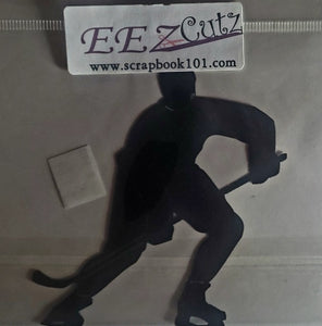 Eez cuts  - laser cut   - hockey player 2 black
