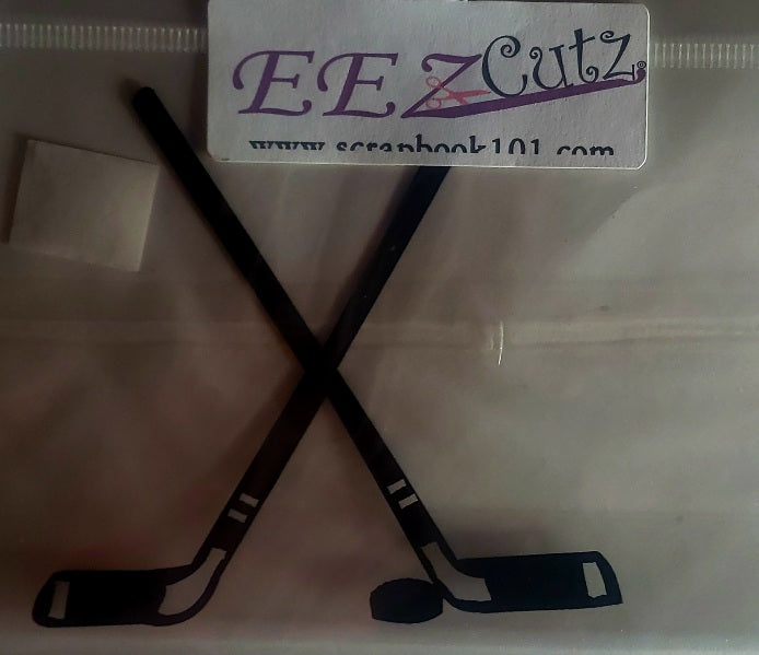 Eez cuts  - laser cut   - hockey sticks and puck