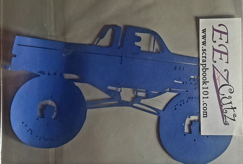 Eez cuts  - laser cut   - big truck monster blue