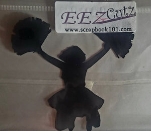 Eez cuts  - laser cut   - cheerleader black