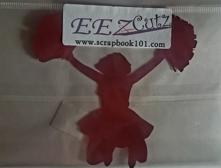 Eez cuts  - laser cut   - cheerleader red